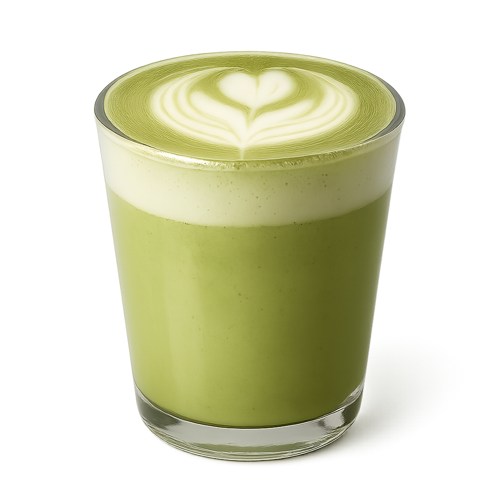 Matcha latte art